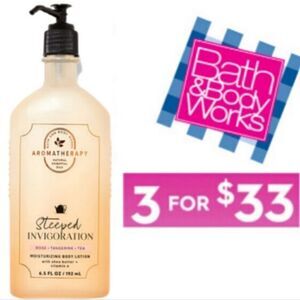 Bath and Body Works Steeped Invigoration Rose Tangerine Tea Body lotion